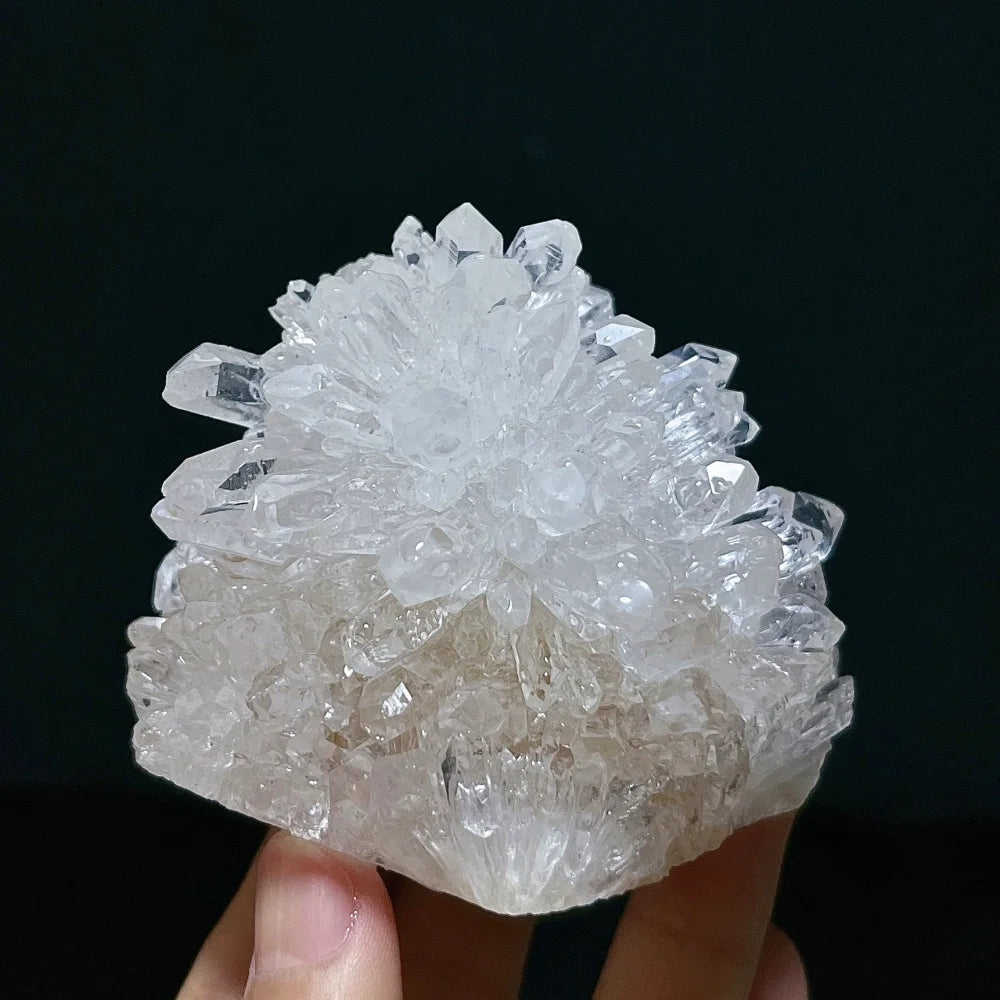 100% Natural Crystal Cluster Chrysanthemum Raw Stone Crystals Quartz Cluster Gemstone Specimen Meditation Feng Shui Home Decor