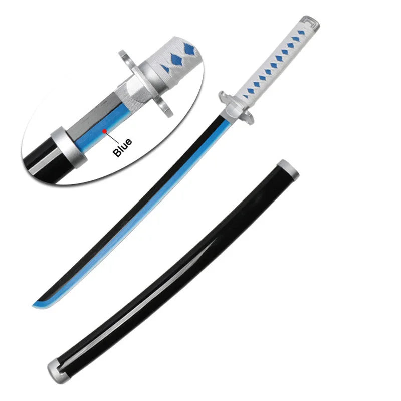 80cm Demon Slayer Katana Sanemi Kyoujurou Anime Toy Sword Role-playing Weapons Halloween Gifts Original Pattern 1:1 Restoration