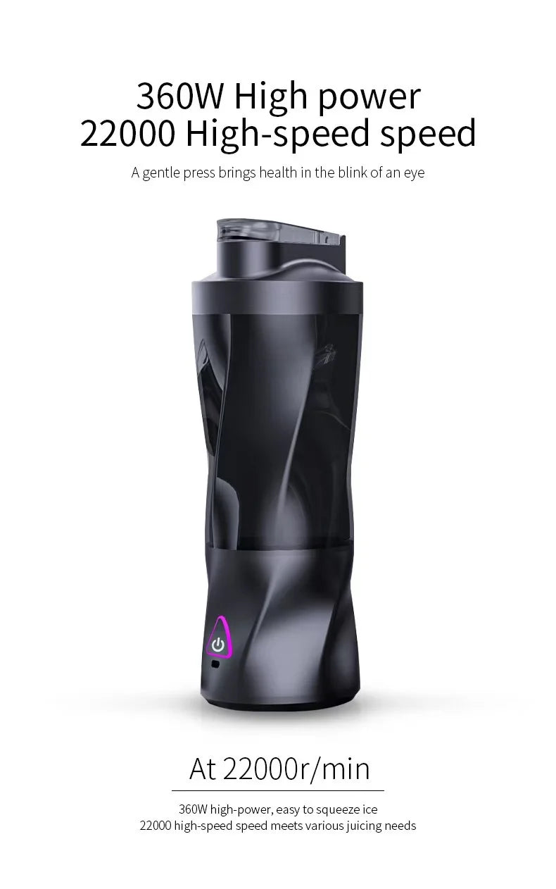 2025 new portable electric wireless juicer USB charging 700ml large-capacity large household juicer Fruit sctional 700ML Blender