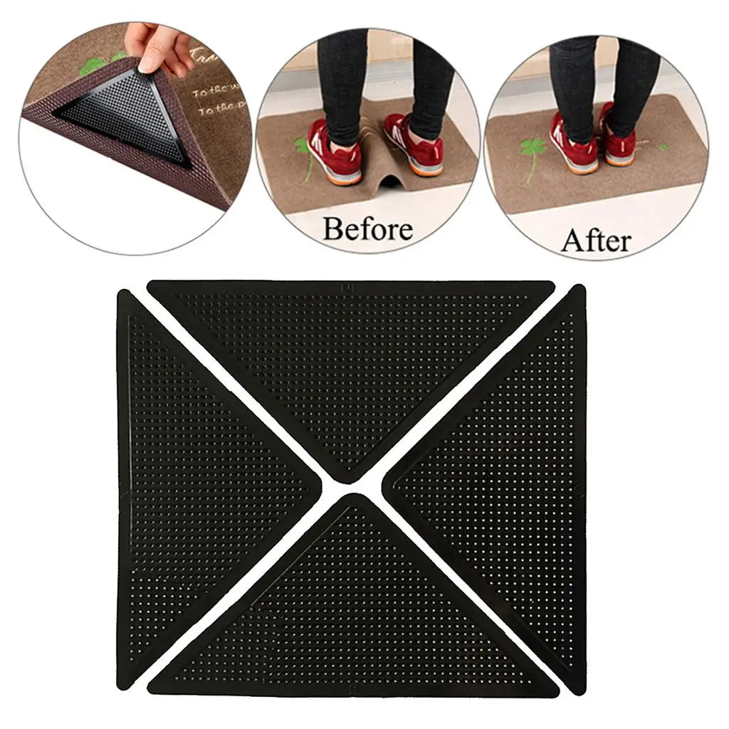 Rug Grippers for Hardwood Floors,Anti Slip Rug Grippers Removable Eco-Friendly Carpet Gripper for Tile Floors,Carpets,Floor Mats