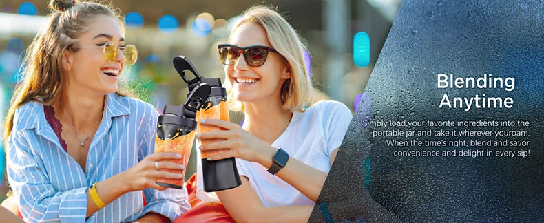 Portable Blender Cordless Self-Cleaning Mini Blender with Lid Silent Mini Travel Blender with Stainless Steel Blades USB Charge