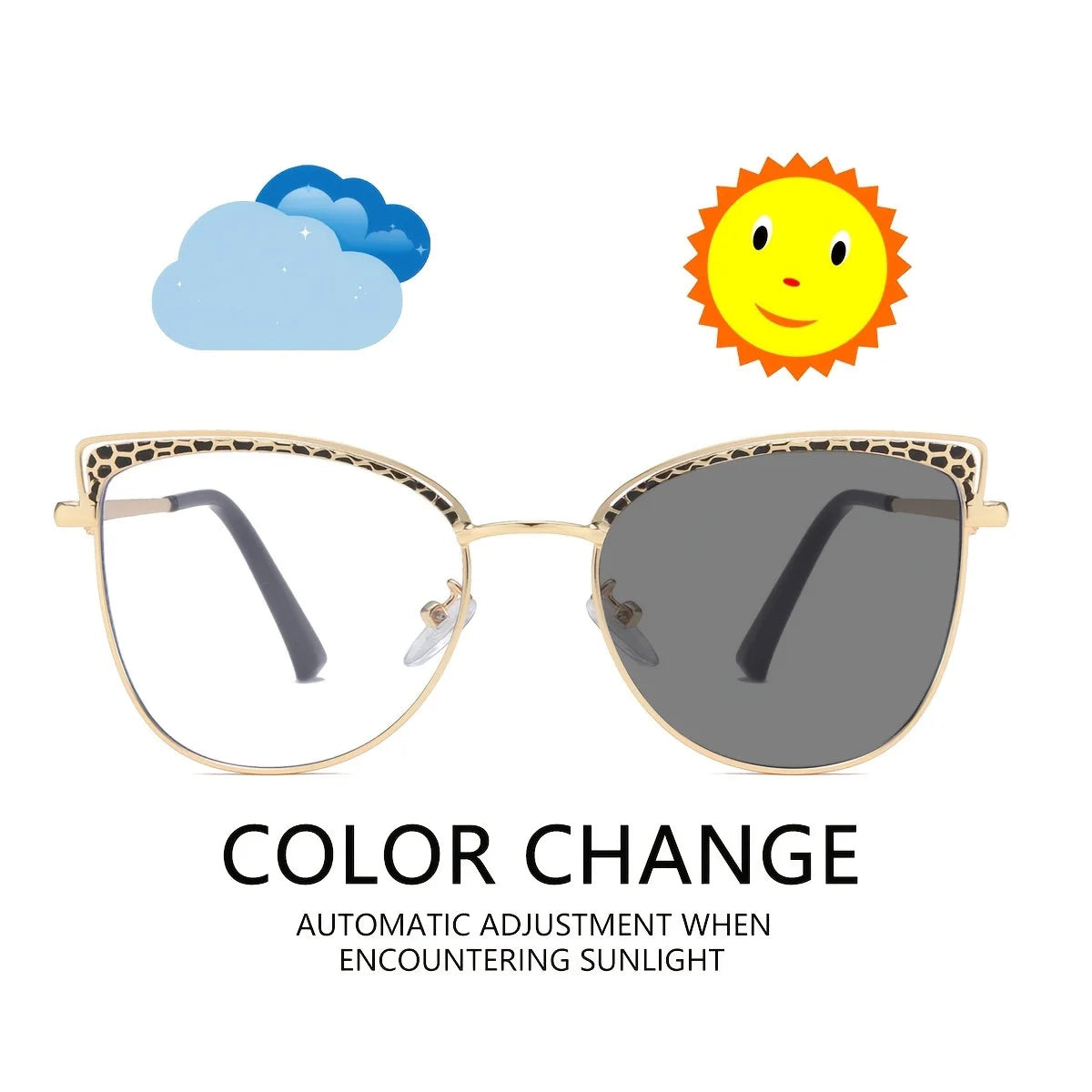 Women Photochromic Polarized Sunglasses Driving Fishing Chameleon Glasses Change Color Sun Glasses  Vision UV400 Eyewear