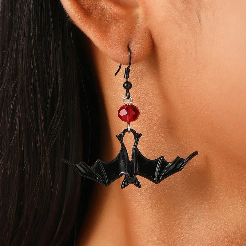 Funny Spider Webs Bats Skeletons Butterflies  Stud Earrings for Women Fashion Jewelry Minimalist Accessories Wholesale Halloween