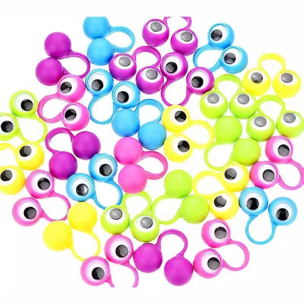 30/50/100 Pcs Halloween Funny Finger Activity Eyes Kids Birthday Halloween Christmas Carnival Kindergarten Party Gift Decoration