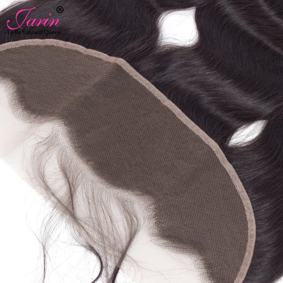 Lace Frontal Closure 13x4 Transparent Indian Human Hair Free Part Frontal Remy Hair Pre Plucked with Baby Hair Jarin Free Ship