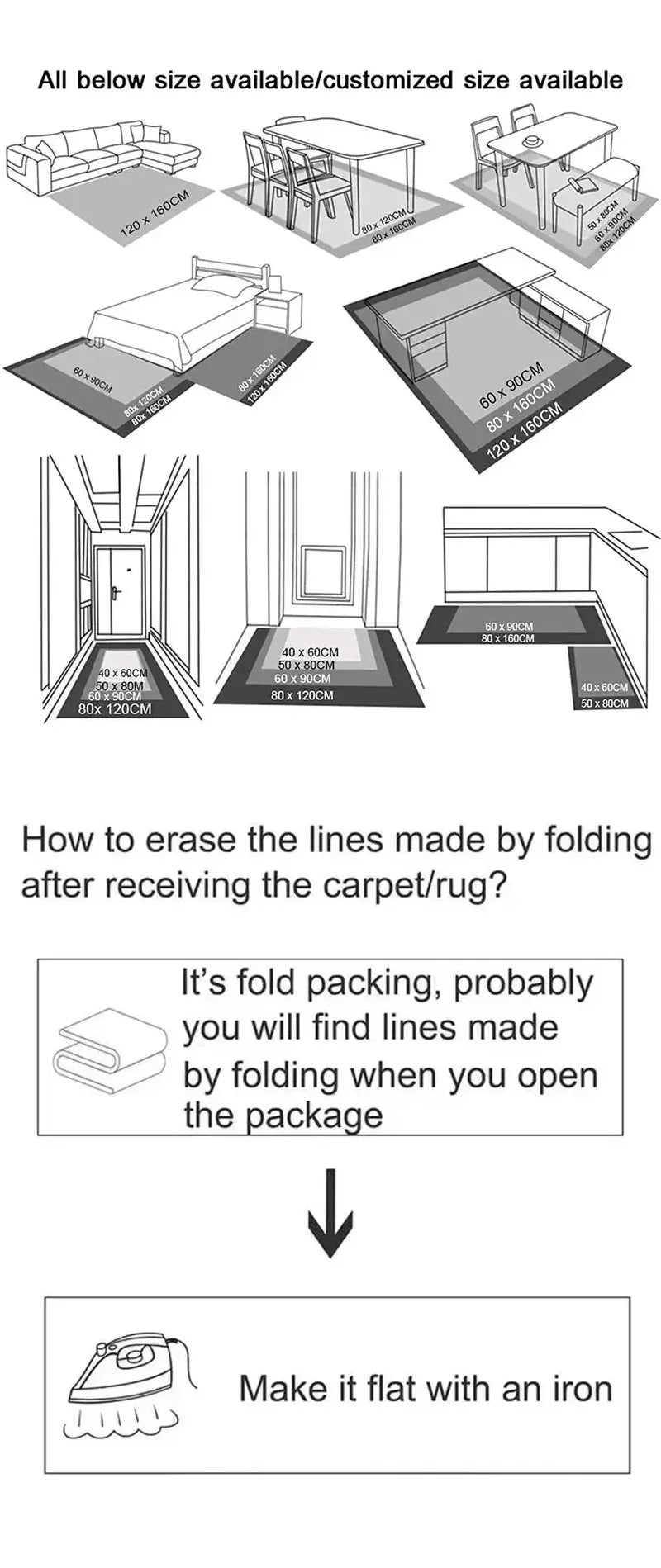 RAKKS Home Carpet Rug Diatom Mud Bath Mat Super Absorbent Bathroom Rug, Quick Dry Floor Mat for Wet Area, Easy Clean