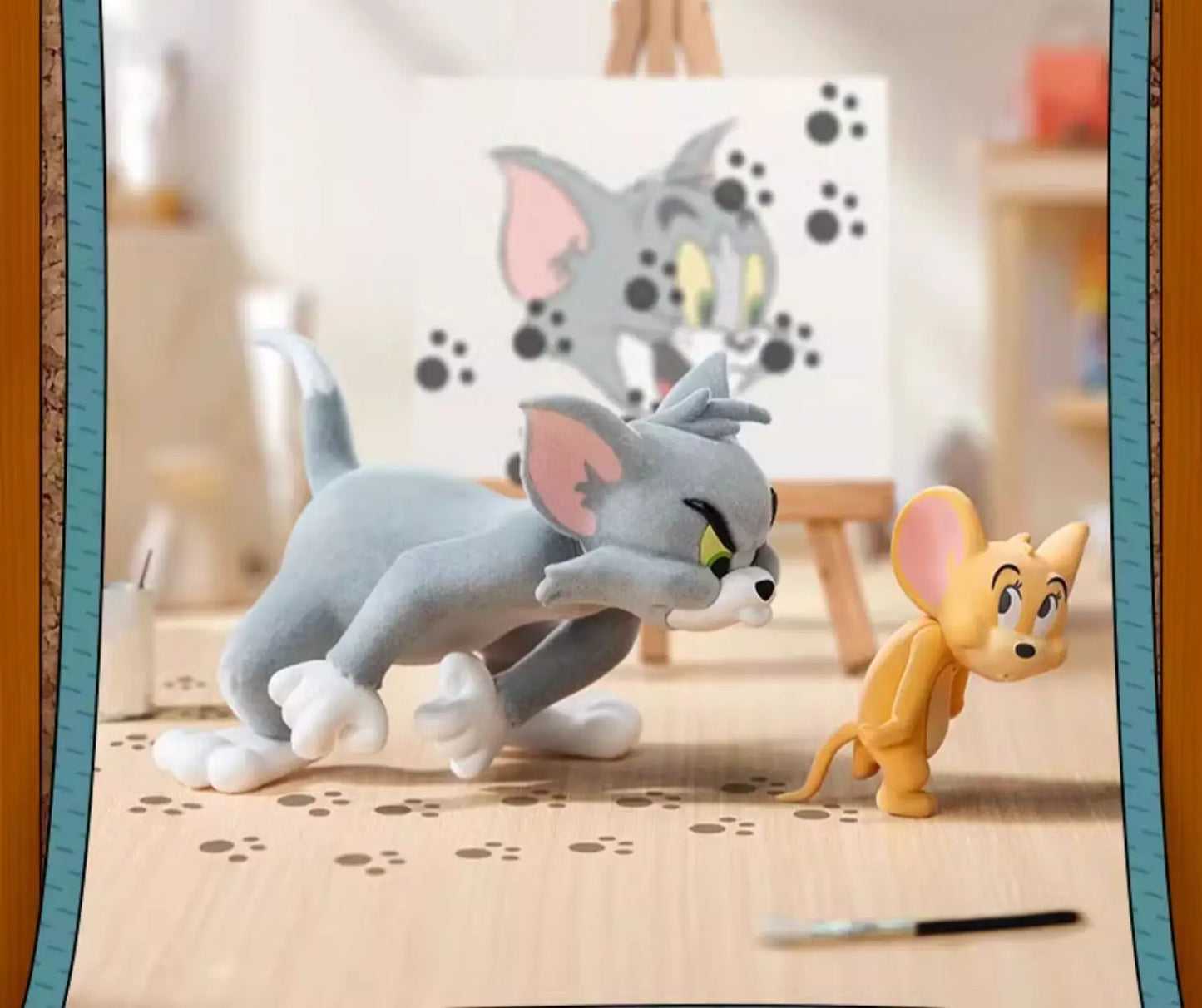 Original 52toys Tom - Jerry Mental State Tasting Blind Box Handmade Desktop Ornament Scene Building Props Toys Gifts Mystery Box