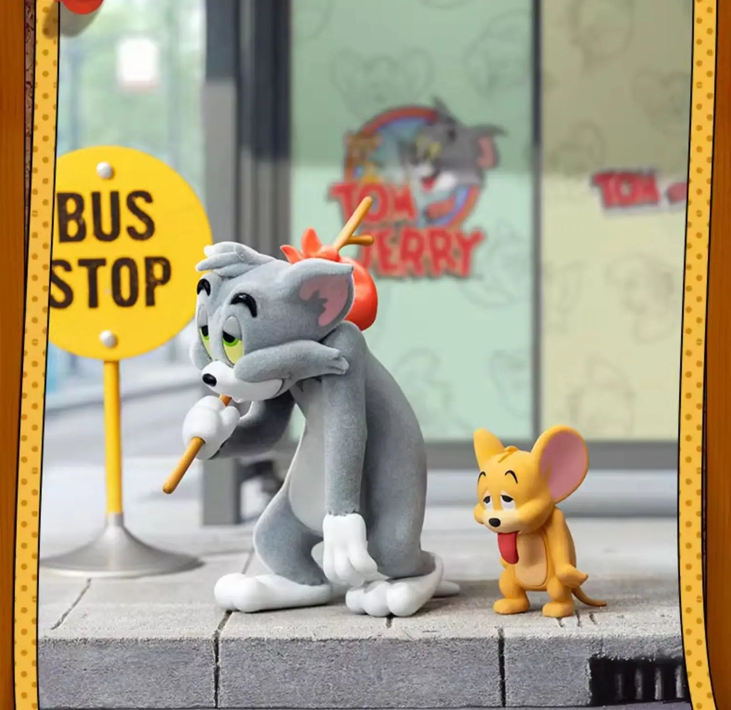 Original 52toys Tom - Jerry Mental State Tasting Blind Box Handmade Desktop Ornament Scene Building Props Toys Gifts Mystery Box