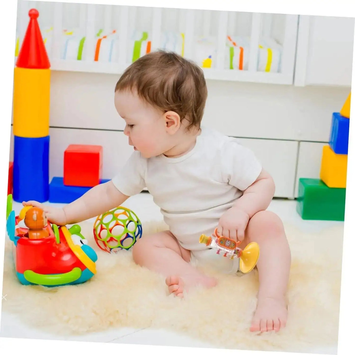 Children's trumpet toy, baby blowing music, baby playing instruments, harmonica whistle, male and female toys