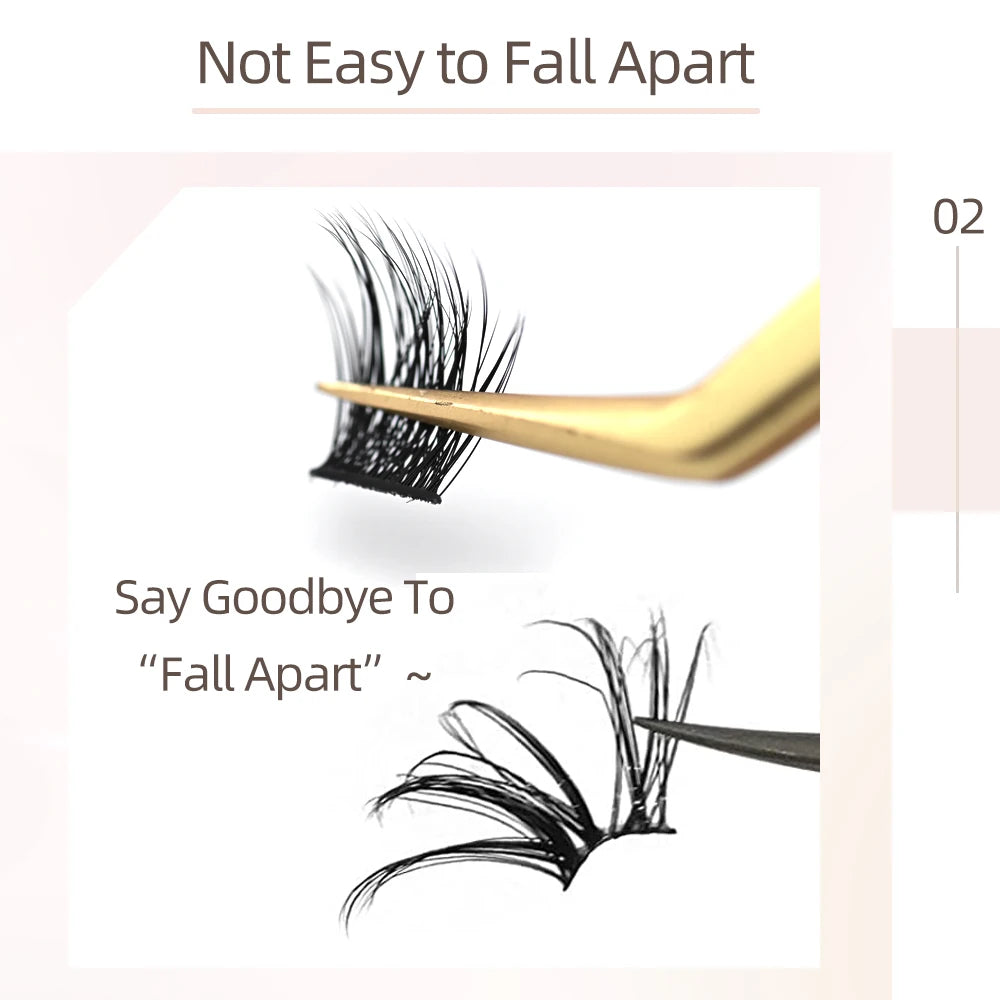 NAGARAKU T50 DIY Cluster Eyelashes Segment Volume Natural Lighter Bundles Makeup Tools Grafted At Home