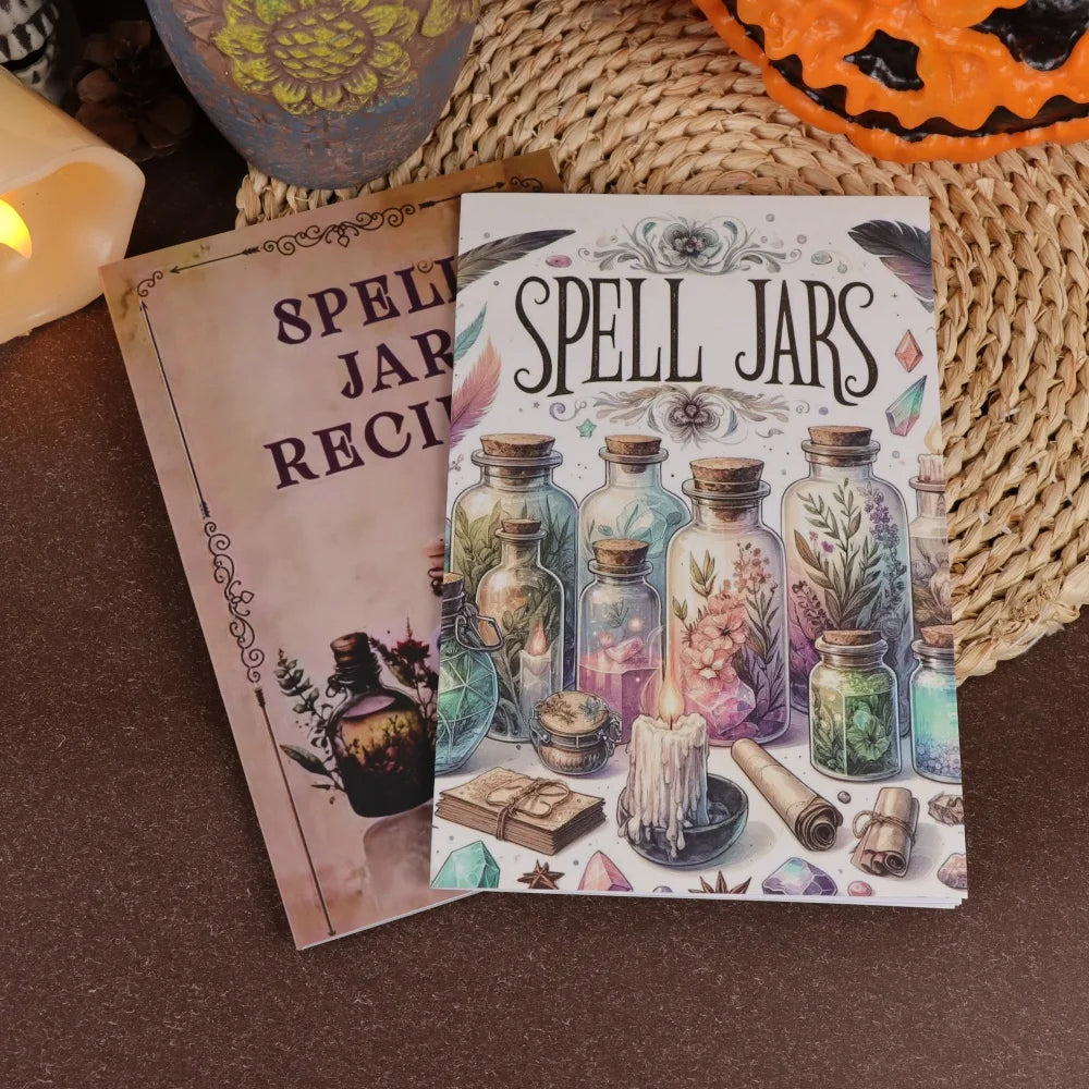 2 Ancient Herbal Magic Books - Detailed Picture Guide to Magical Herbs - Perfect for Birthdays, New Years, and Party Decorations