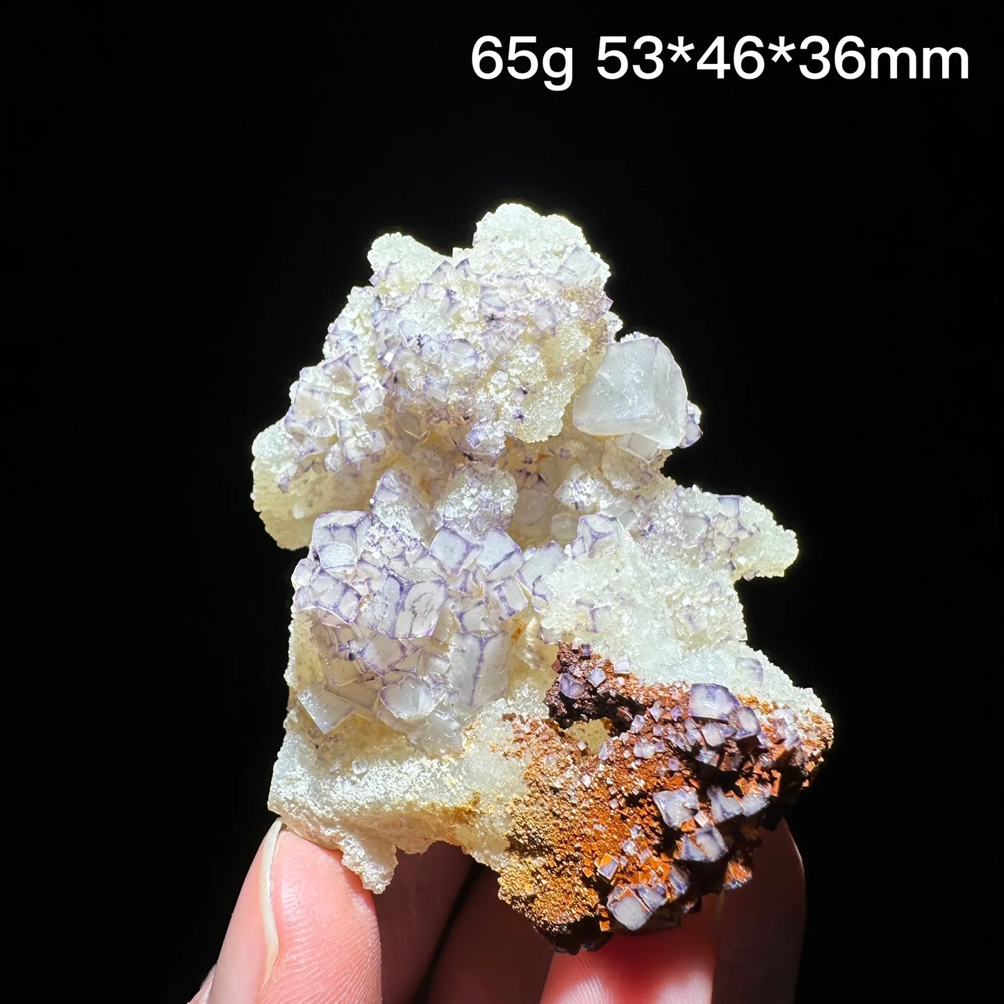 Natural Purple edge fluorite mineral specimen healing crystal gem collection Mineral Quartz Rock Healing Stone Home Decor