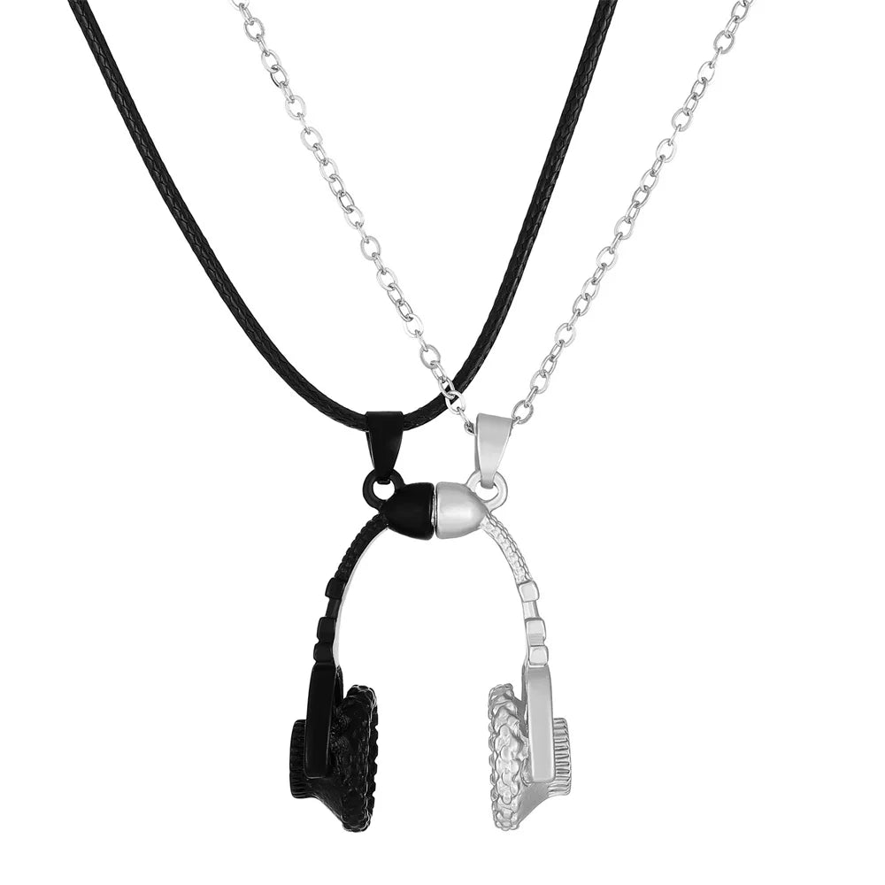 I Love You Best Friends Couple Necklace Jewelry Puzzle BFF Key Lock Tai Chi Heart Pendants Necklaces For Women Men Gift Collier