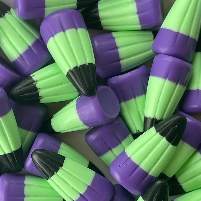 5/10Pcs Mini Resin Fake Candy Corn Miniatures, Faux Candy Corn Figurines for Home Desk DIY Craft Project Halloween Decoration