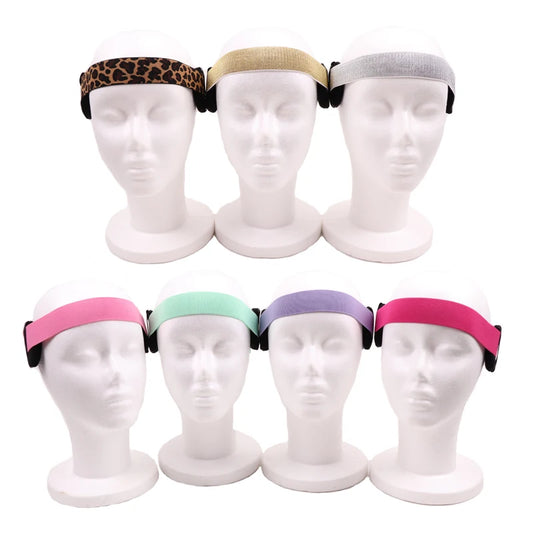1Pcs Edge Melt Band For Lace Wigs With Ear Puff  Adjustable Elastic Headband With Ear Protector Wig Band With Ear Covers Purple