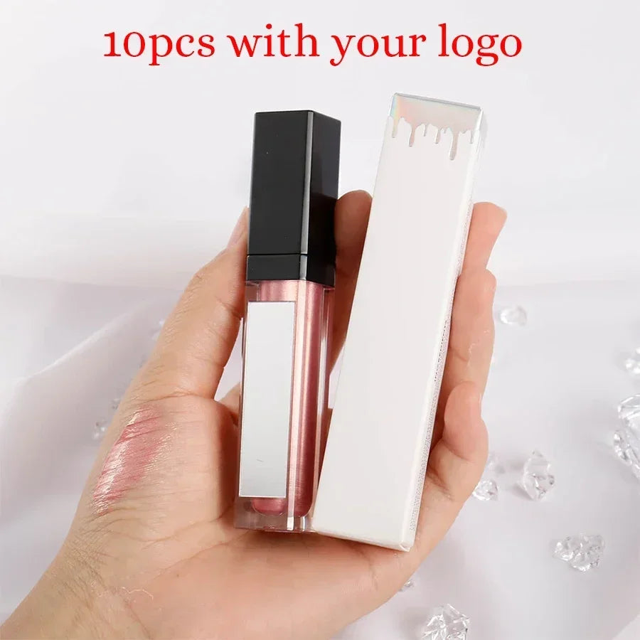 Lip Gloss with Led Light and Mirror Private Label Lipstick Liquid Shiny Colors P42 P43 P90 P143
