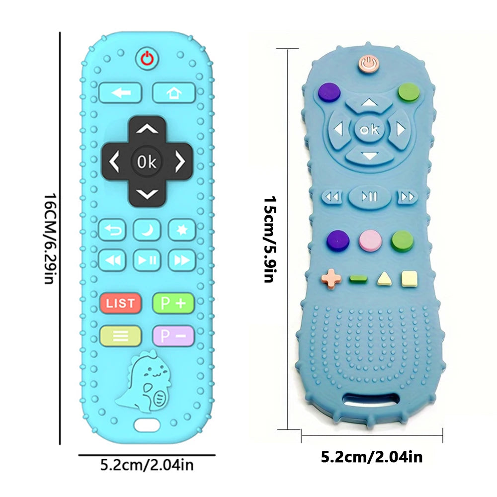Montessori Baby Silicone Teether Toys Toddler Remote Control Boys Girls Gift Sensory Toys