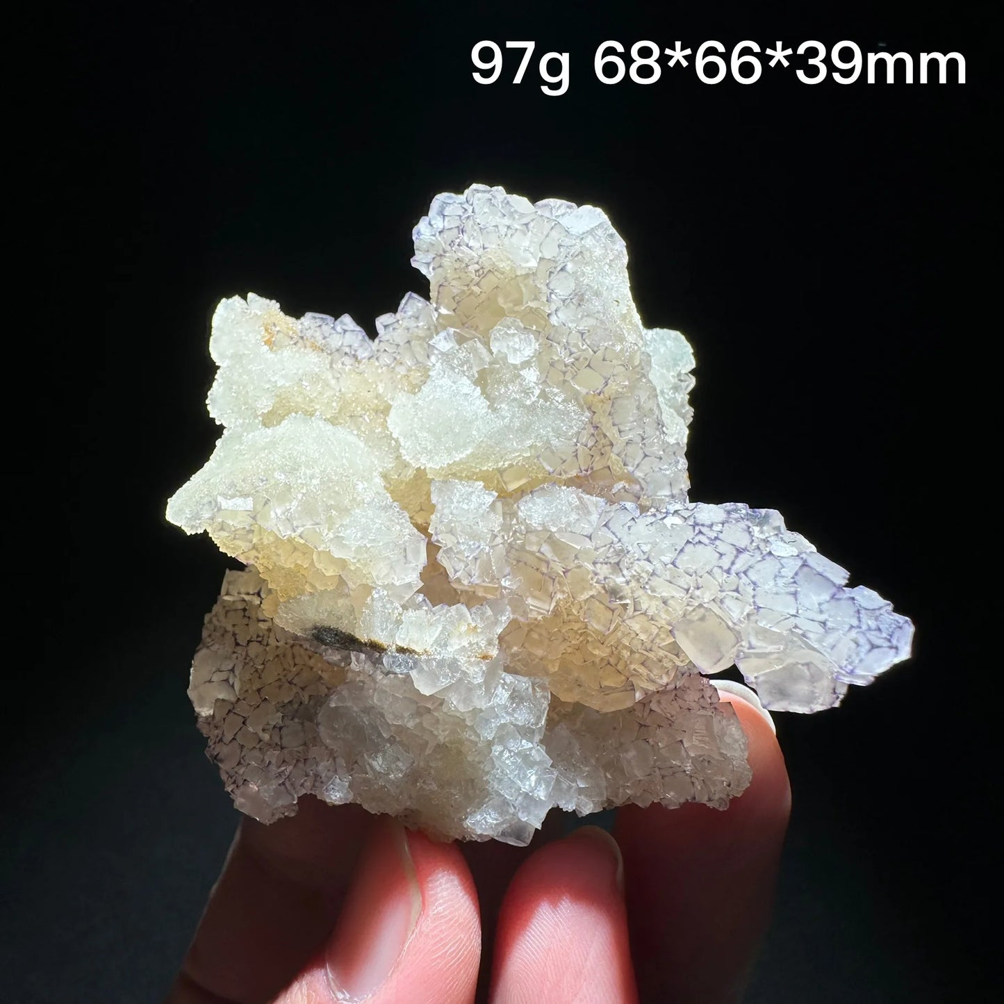 Natural Purple edge fluorite mineral specimen healing crystal gem collection Mineral Quartz Rock Healing Stone Home Decor