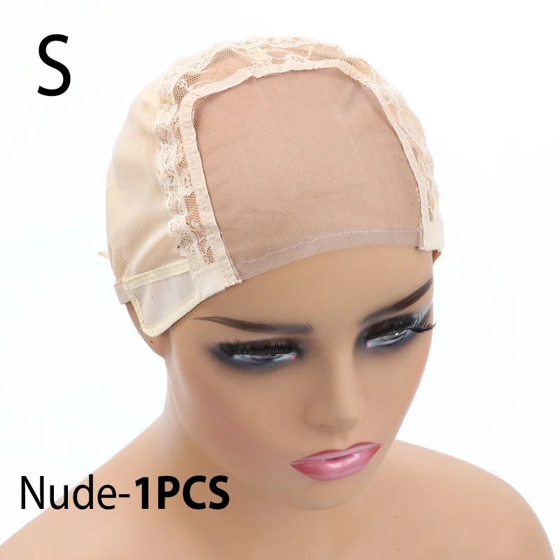Lace Front Wig Cap For Making Wigs with Adjustable Strap Glueless Swiss Lace Net Weaving Cap to Make Wigs with Closures Frontals