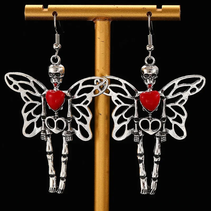 Funny Spider Webs Bats Skeletons Butterflies  Stud Earrings for Women Fashion Jewelry Minimalist Accessories Wholesale Halloween