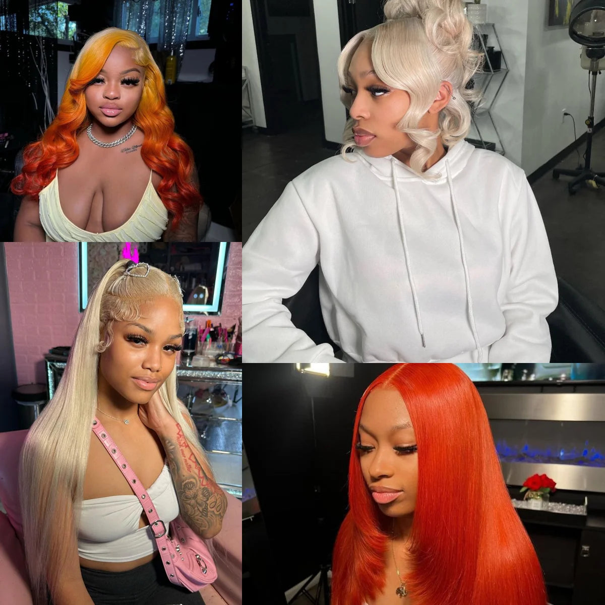 30 Inch Lace Front Wigs Human Hair Bone Straight Light Pink Brazilian Colored Wig 13x4 Lace Frontal Wig For Women Pre Plucked