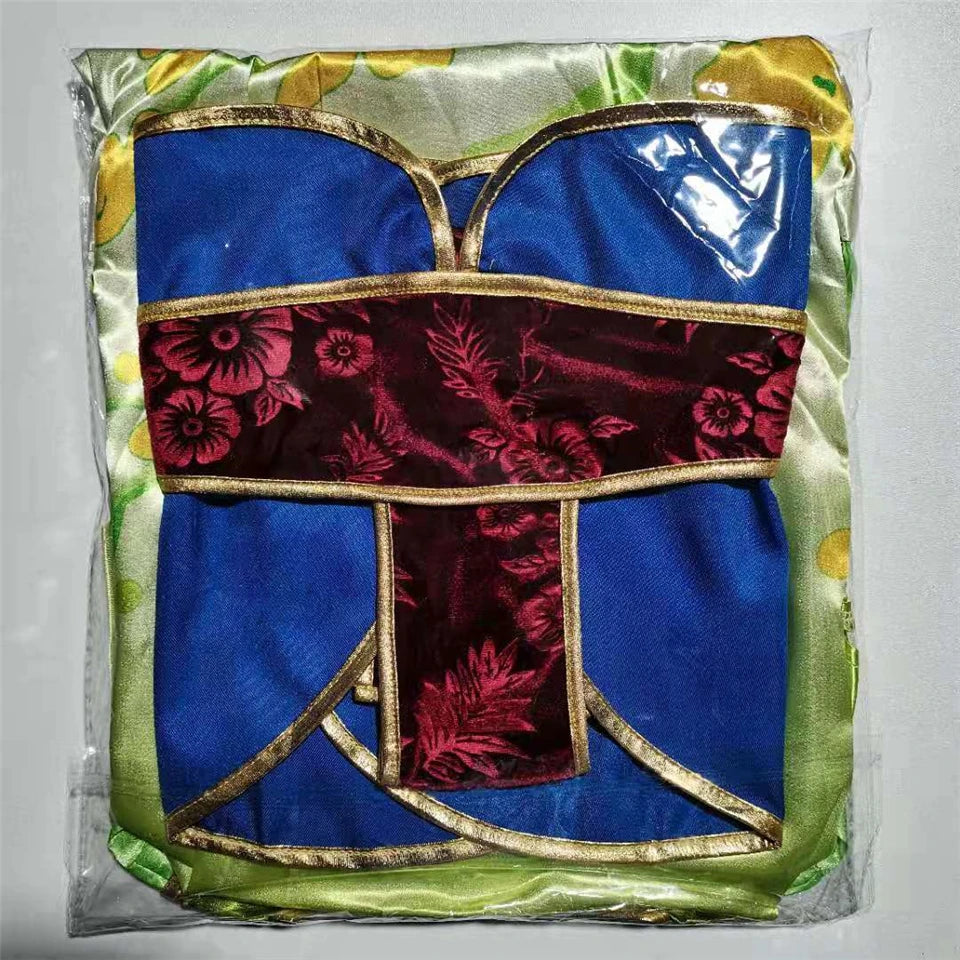 Halloween Girls Mulan Dress Children Fancy Fairy Princess Dress Up Chinese Style Christmas Vintage Green Floral Dresses Hanfu