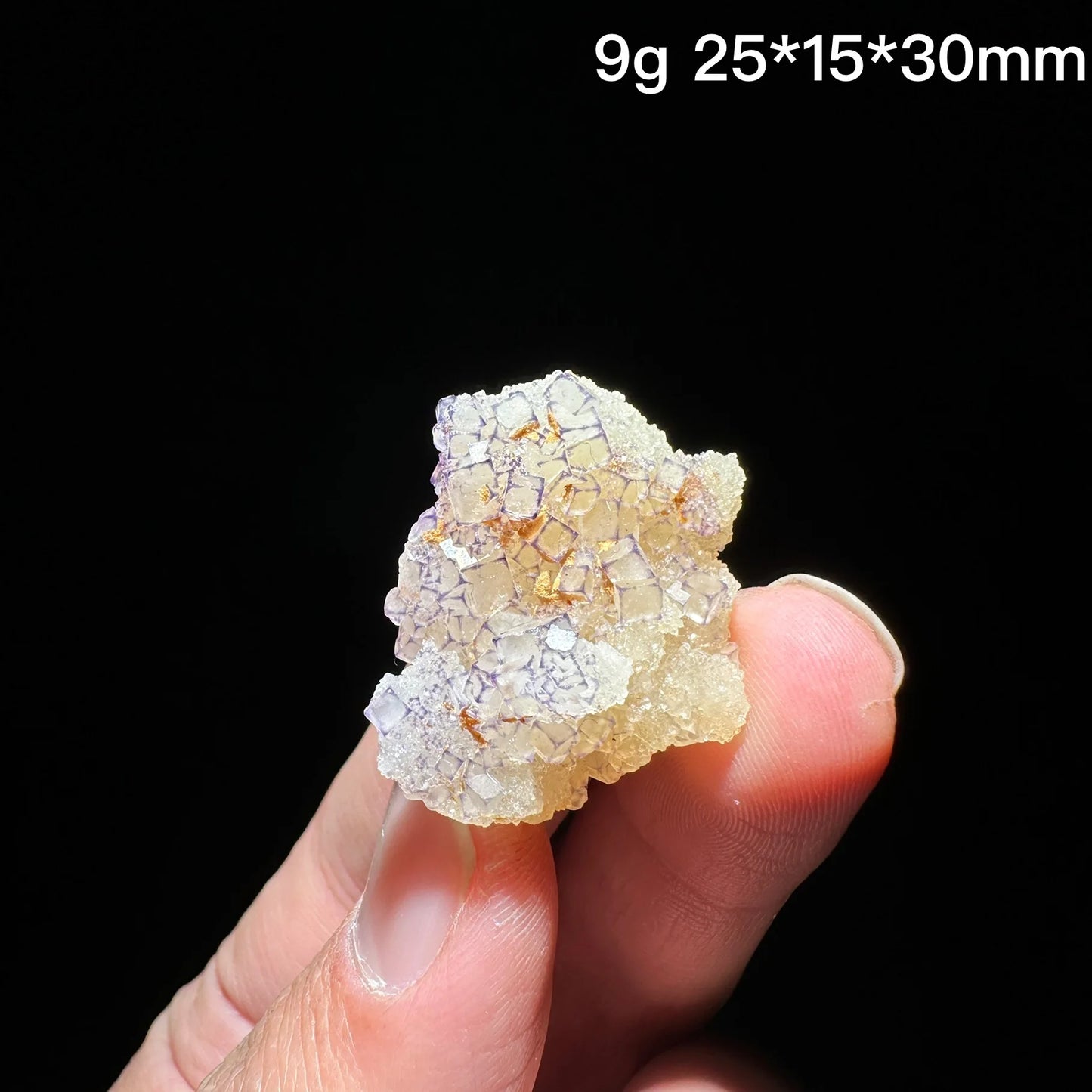 Natural Purple edge fluorite mineral specimen healing crystal gem collection Mineral Quartz Rock Healing Stone Home Decor