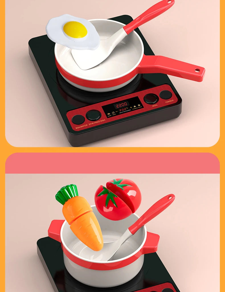 Toddler Food Cutting Toys Kitchen Play Fruit And Vegetable Set Educational Cooking Kits Fun Children's Day Present For Children