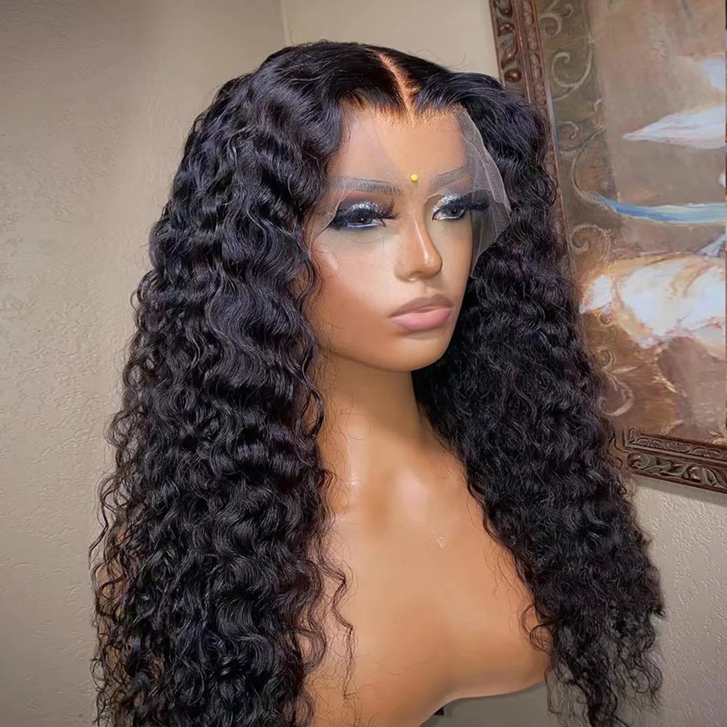 Lace Front Wigs Human Hair Water Wave Lace Front Wig Transparent Lace Frontal Human Hair Wig For Black Women Wet Wigs Human Hair