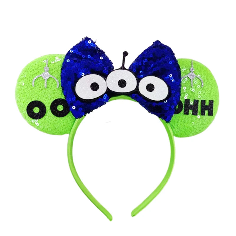 Chic Mickey Mouse Ears Headbands Women Halloween Party Cosplay Bad Guys Hairbands Girls Festival Gift Kids DIY Hair Accessories