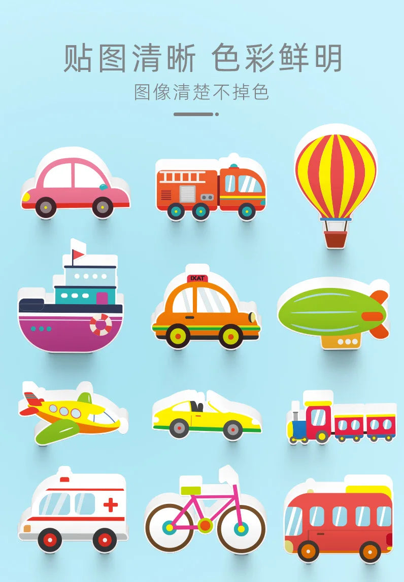 Baby Bath Toys for Toddlers Floating Foam Animals Cars Waterproof Bathtub Toys Early Learning Educational Gift for Kids Play Set