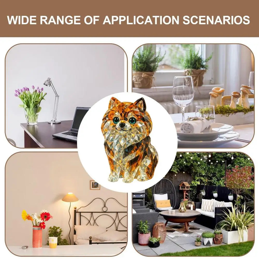 Crystal Figurine Animal Styles Collectible Figurines Handcrafted Collectibles Portable Space-Saving Sculpture For Table Desk