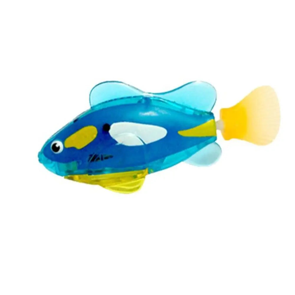 Baby Shower Toys LED Electric Simulation Fish With Light Water Swimming Fish Tank Ornaments Pet Playing Toys