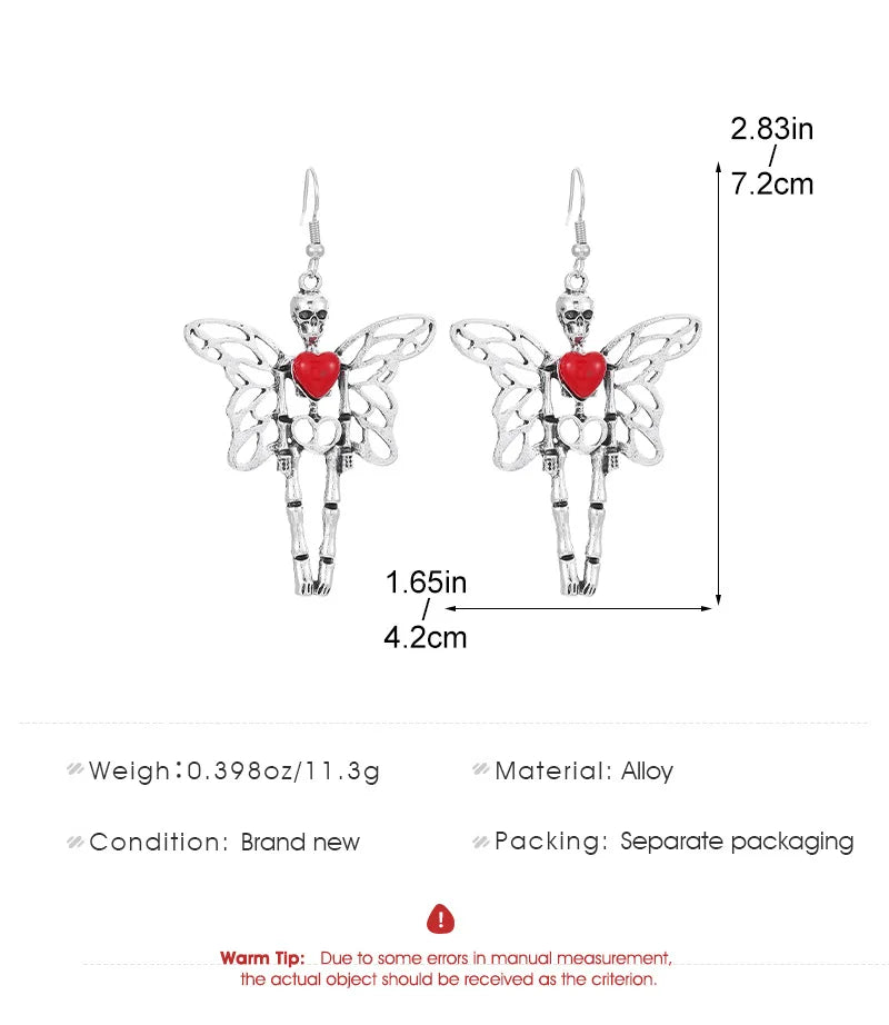 Funny Spider Webs Bats Skeletons Butterflies  Stud Earrings for Women Fashion Jewelry Minimalist Accessories Wholesale Halloween
