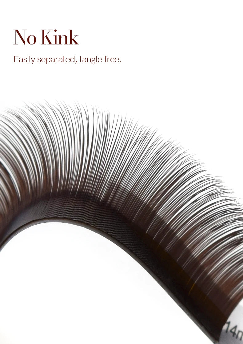 H&L SINCE 1990 12 Rowsblack brown eyelashes, double pointed eyelashes makeup tool,  professional false eyelashes