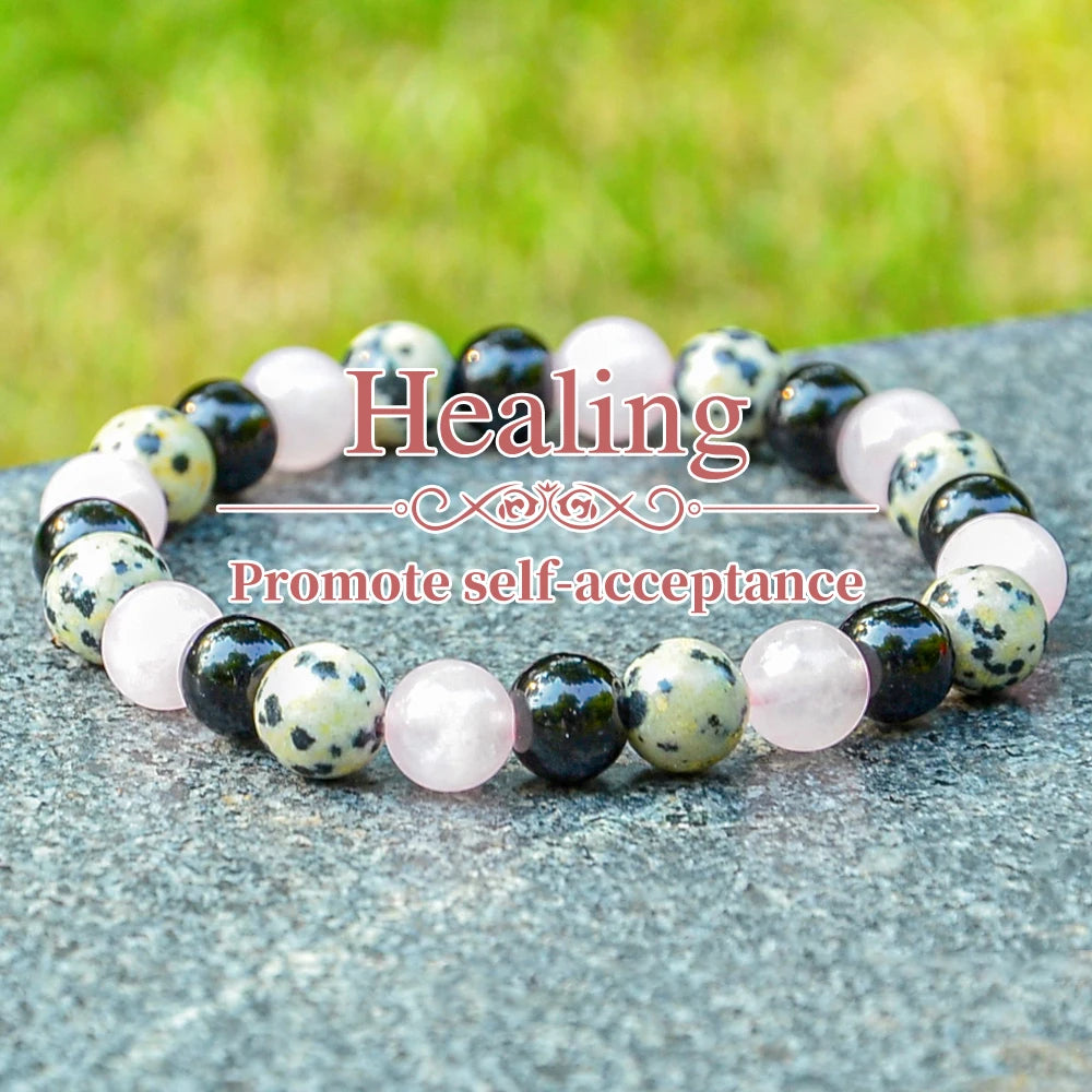 Healing Crystal Bracelet - A Stone Bracelet That Relieves Anxiety, Reduces Stress, and Calms, A Gift for Early Recovery