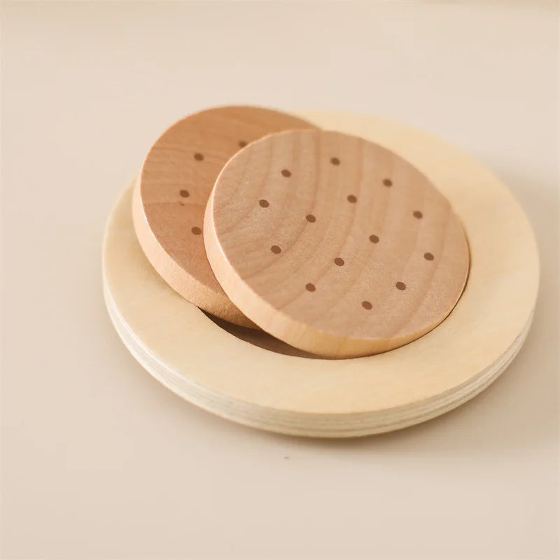 Kids Wooden Montessori Toys Afternoon Tea Set Pretend Play Kitchen Food Learning Role Play Game Baby Early Educational Toys Gift