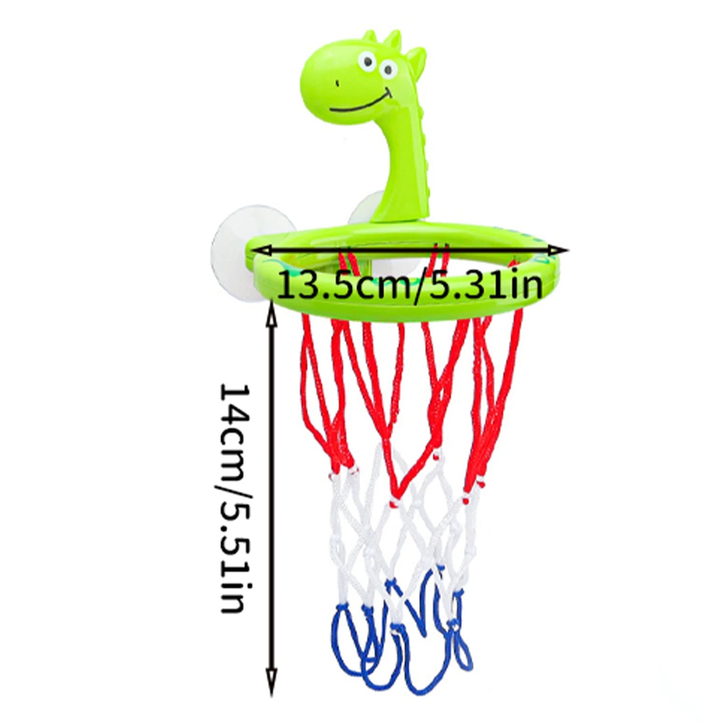 Baby Bath Toy Children Water Play Toys Set Bathroom Bathtub Suction Cup Shooting Basketball Hoop with 3 Balls Bath Toys for Kids