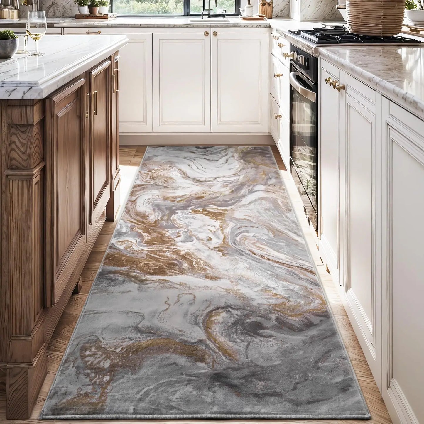 Area Rugs for Living Room, Modern Abstract Rug for Bedroom, Contemporary Machine Washable Rug, Large Stain Resistant Carpet