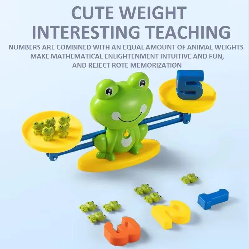 Mathematical Intelligence Math Toys Funny Frog Scale Children's Early Education Toys Addition Subtraction Balance Enlightenment