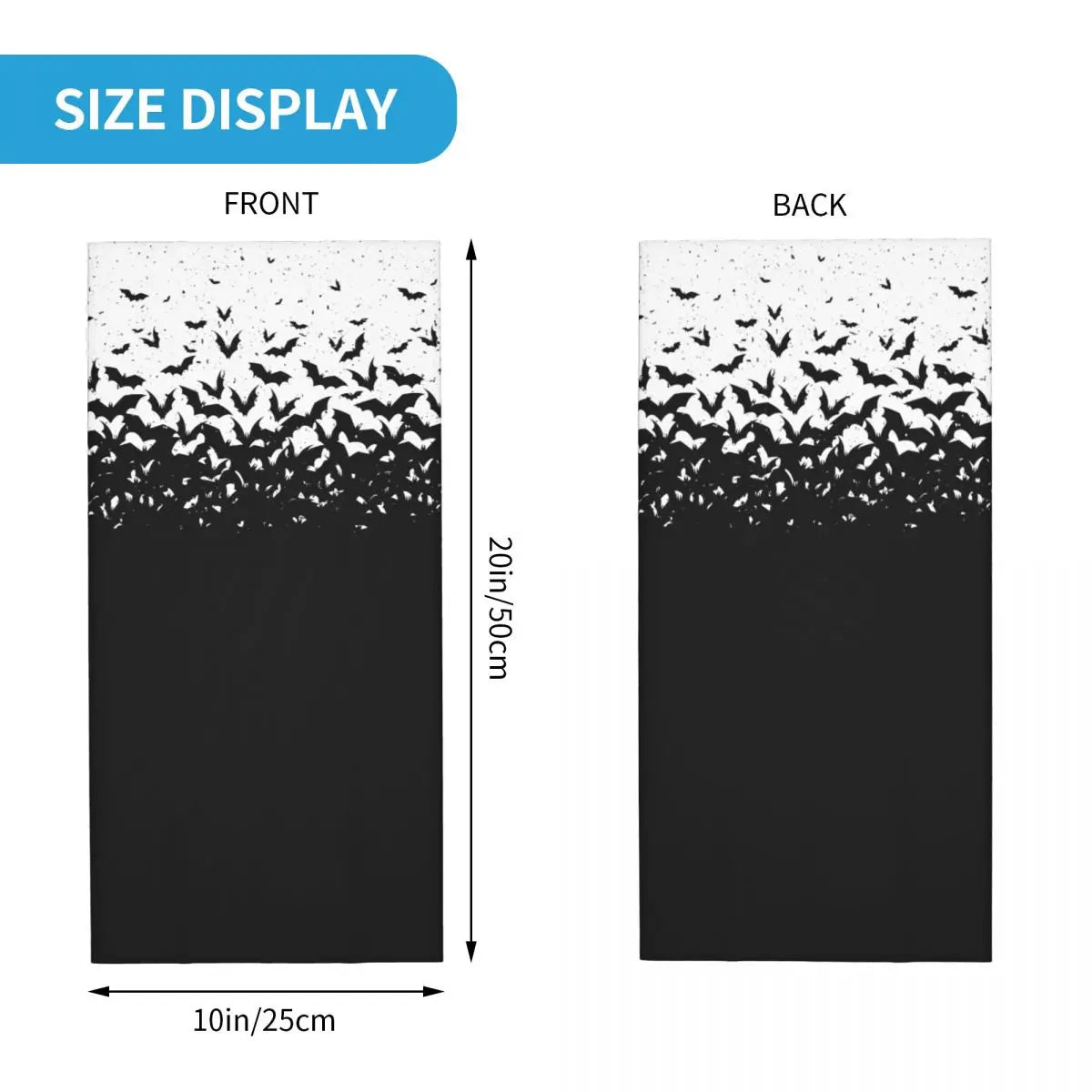 Custom Halloween Vampire Bats Winter Headband Neck Warmer Women Men Hiking Running Tube Scarf Face Bandana Gaiter