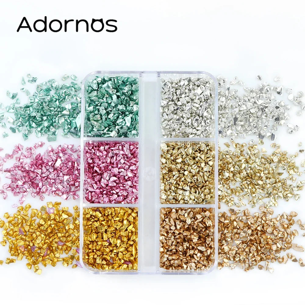 Irregular Crystal Broken Glass Stones Colorful 3D Epoxy Resin Mold Filling Crushed Stones Handmade DIY Resin Jewelry Accessories