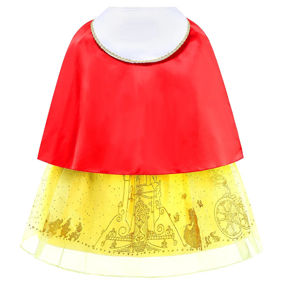 Snow White Costume For Girls Halloween Cosplay Disguise Princess Clothes Snow White Vestidos Party Dress