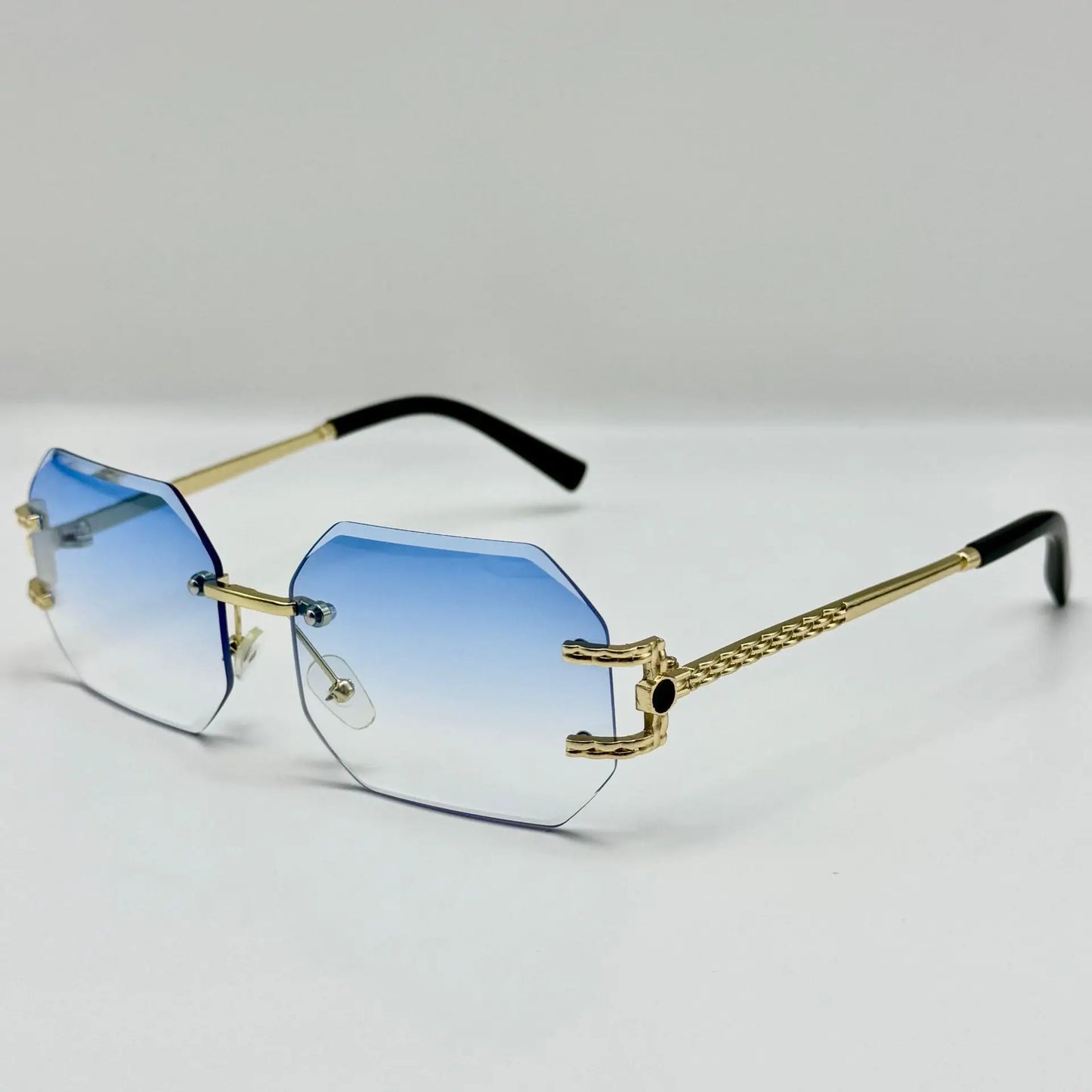 New in Rimless Sunglasses Women 2025 Trendy Fashion Glasses Sunscreen Shades Luxe Femme Lentes De Sol Mujer Lunette Soleil Femme