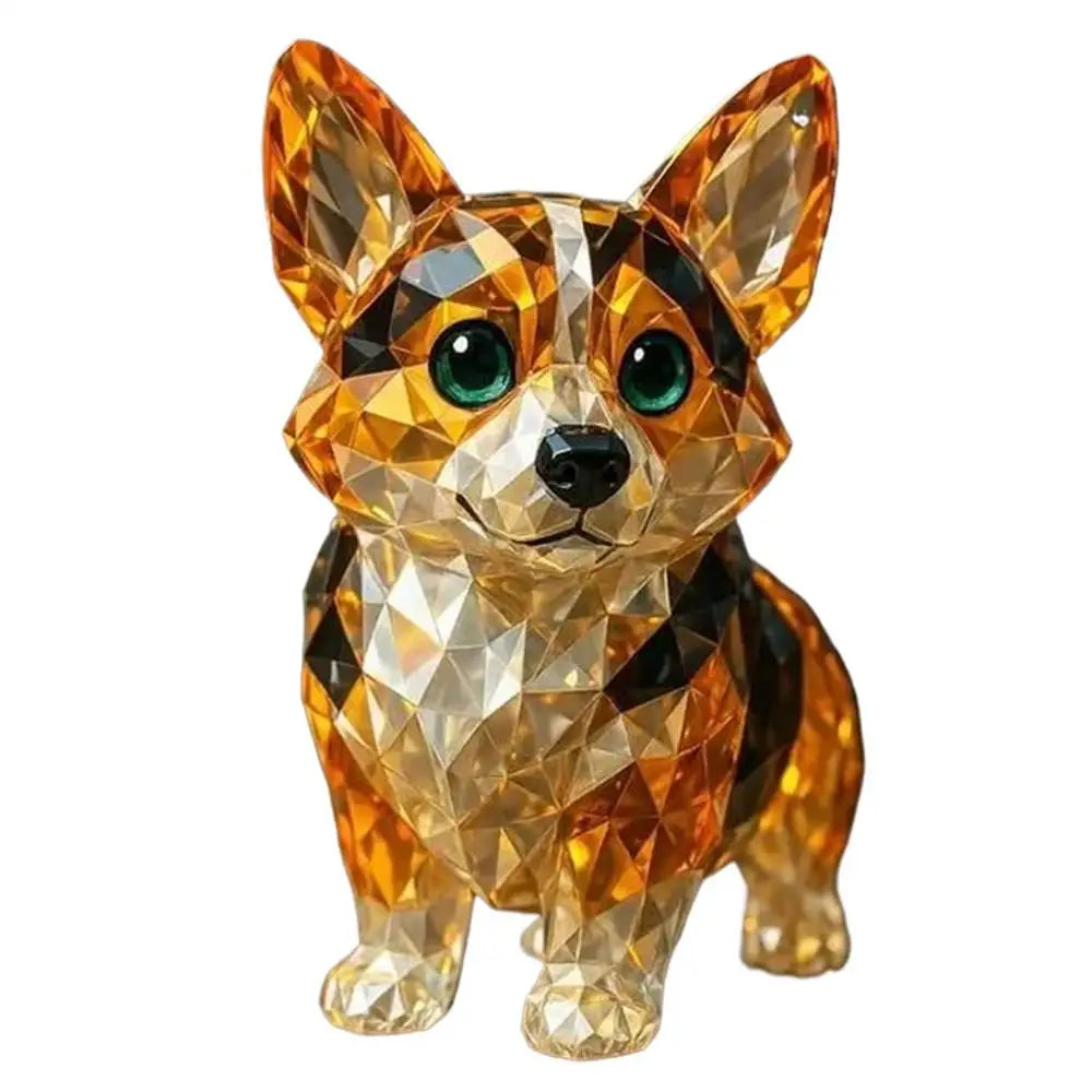 Crystal Figurine Animal Styles Collectible Figurines Handcrafted Collectibles Portable Space-Saving Sculpture For Table Desk
