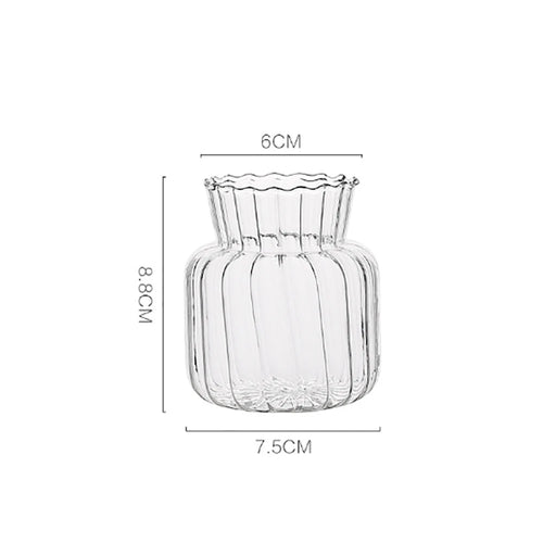 1pc Nordic Creative Transparent Vases for Plant Bottle Flower Pot