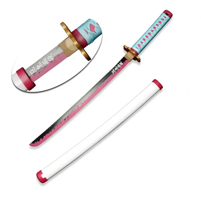 80cm Demon Slayer Katana Sanemi Kyoujurou Anime Toy Sword Role-playing Weapons Halloween Gifts Original Pattern 1:1 Restoration
