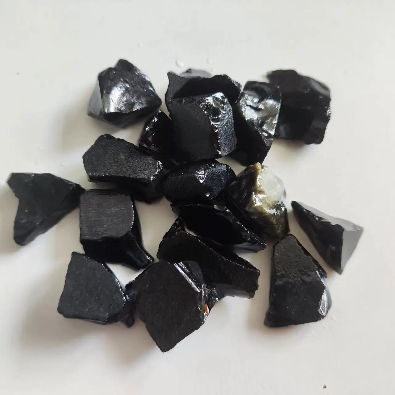 Natural Obsidian Irregular Healing Black Crystals Stones Mineral Rock Specimen Decoration Energy Healing Stone