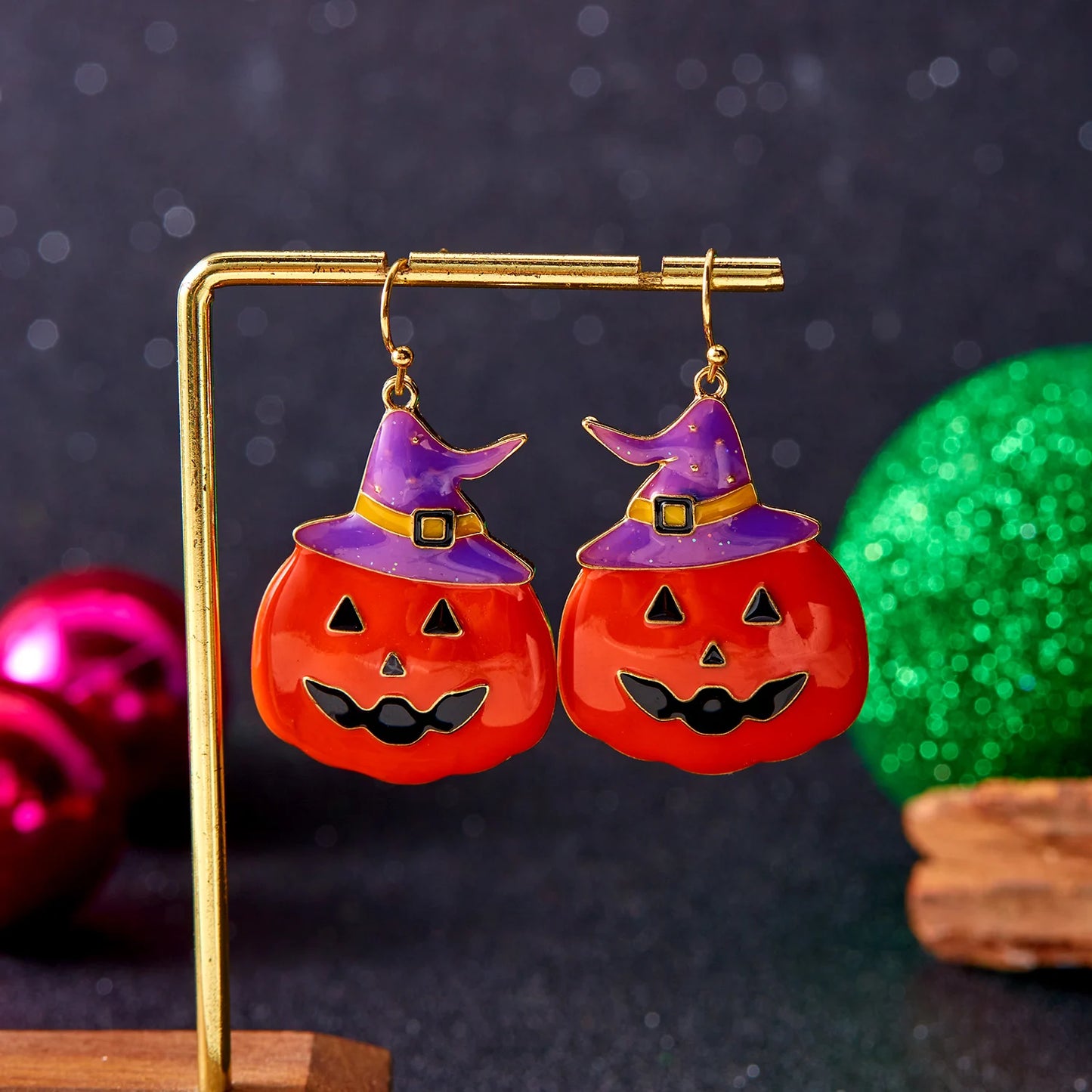 Cute Halloween Skull Bat Pumpkin Stud Earring for Women Jewelry Enamel Cat Star Moon Spider Ghost Dangle Piercing Party Ear Gift