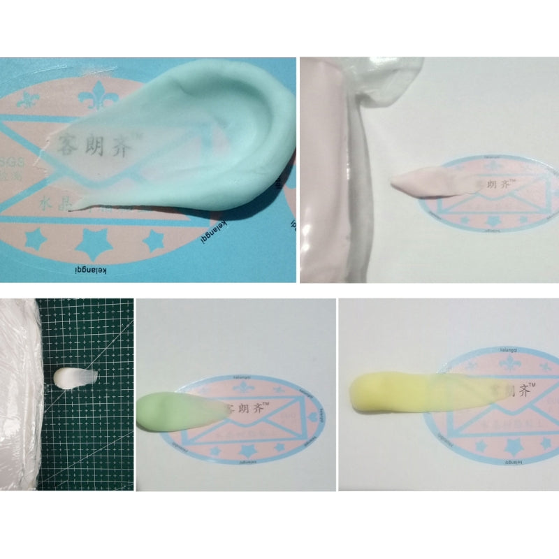 Crystal Resin Clay Jewelry Modeling Flower Making Material Cold Porcelain Clay Translucent Non-baked Soft Pottery Dropship